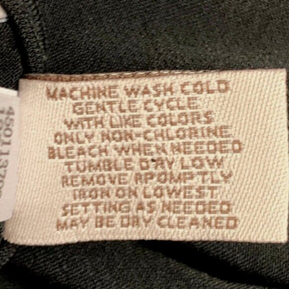 Chico's Easywear Draped Cowl Neck Top Sz 2 (L/12) Black #33J - Picture 5 of 5